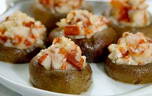 Clearwater Lobster Stuffed Mushroom Caps - Clearwater