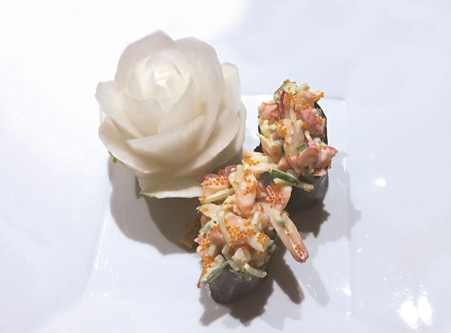 arctic surf clam gunkan sushi